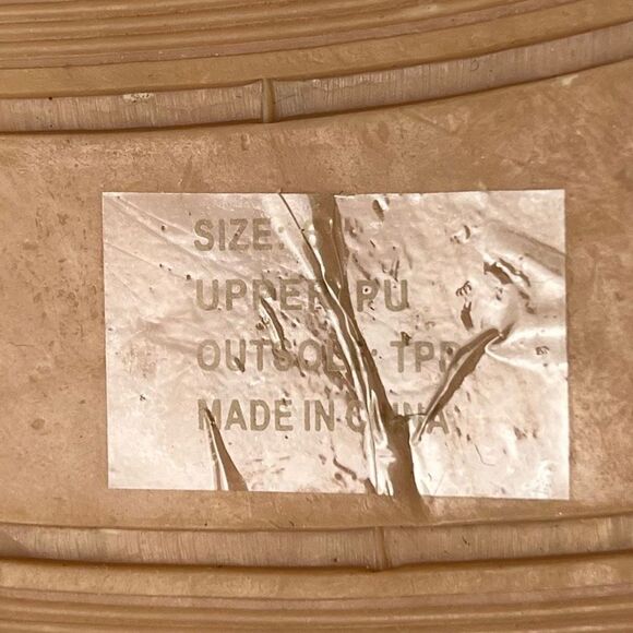 Olivia Miller Women’s Size 6 Joseline Fringe Metallic Gold Slide Flat Sandals - Picture 8 of 8